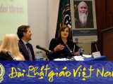 Bà Kristina Arriaga, Phó Chủ tịch USCIRF, phát biểu tại Hội luận Tôn giáo Washington DC về Tự do Tôn giáo
